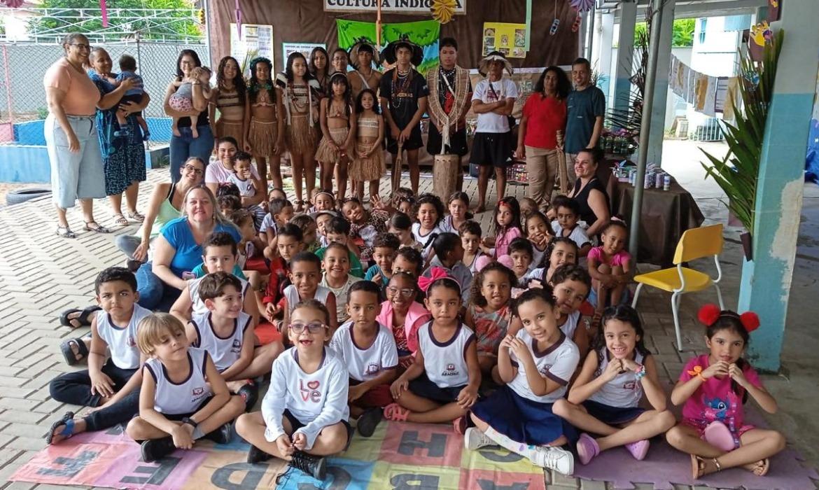 Projeto “Comunidade de Leitores” leva vivência cultural sobre povos originários a estudantes do Cmei Sete Anões