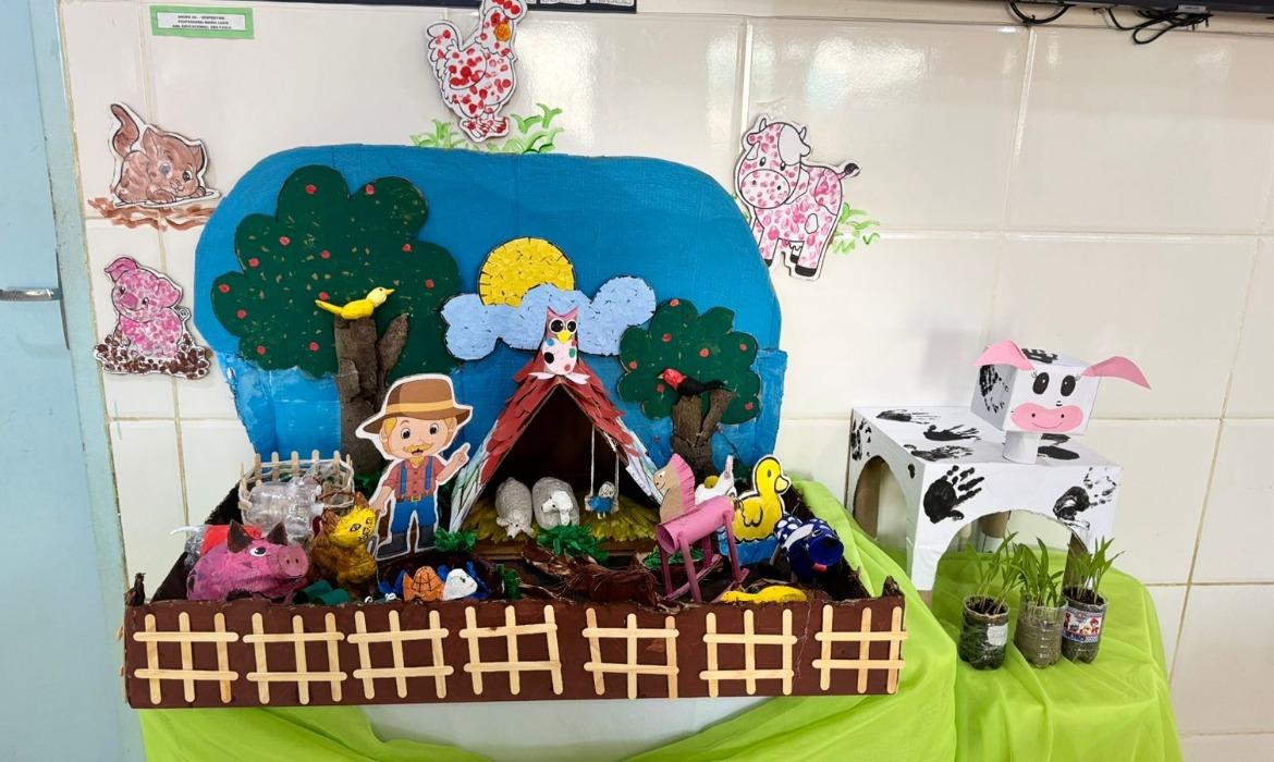 Meio Ambiente, Saúde e Sustentabilidade: Cmei Francisca Rocha Ribeiro realiza exposição de trabalhos durante culminância do projeto