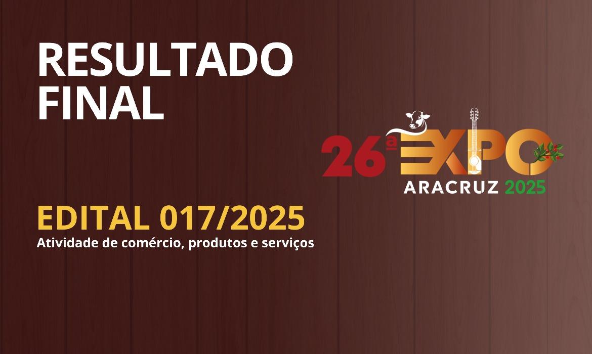 Expo Aracruz: Prefeitura publica Resultado Final do Edital N.º 17/2025
