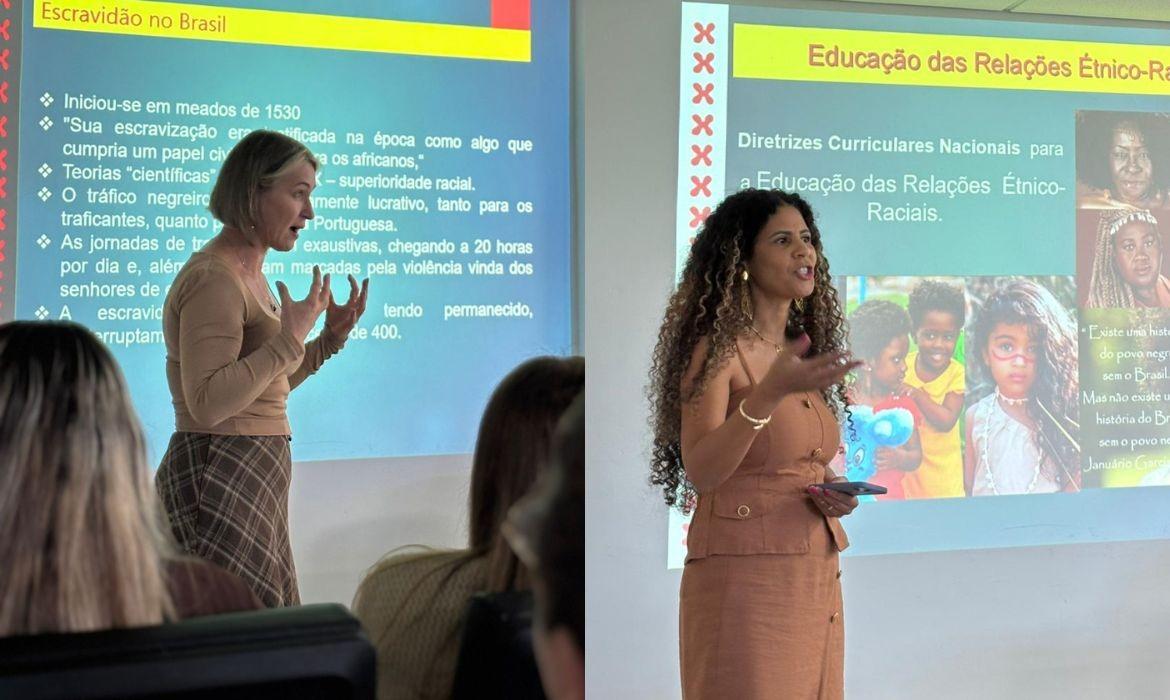 Profissionais da Rede Municipal de Ensino participam de formação sobre as Diretrizes Curriculares para Educação das Relações Étnico-Raciais