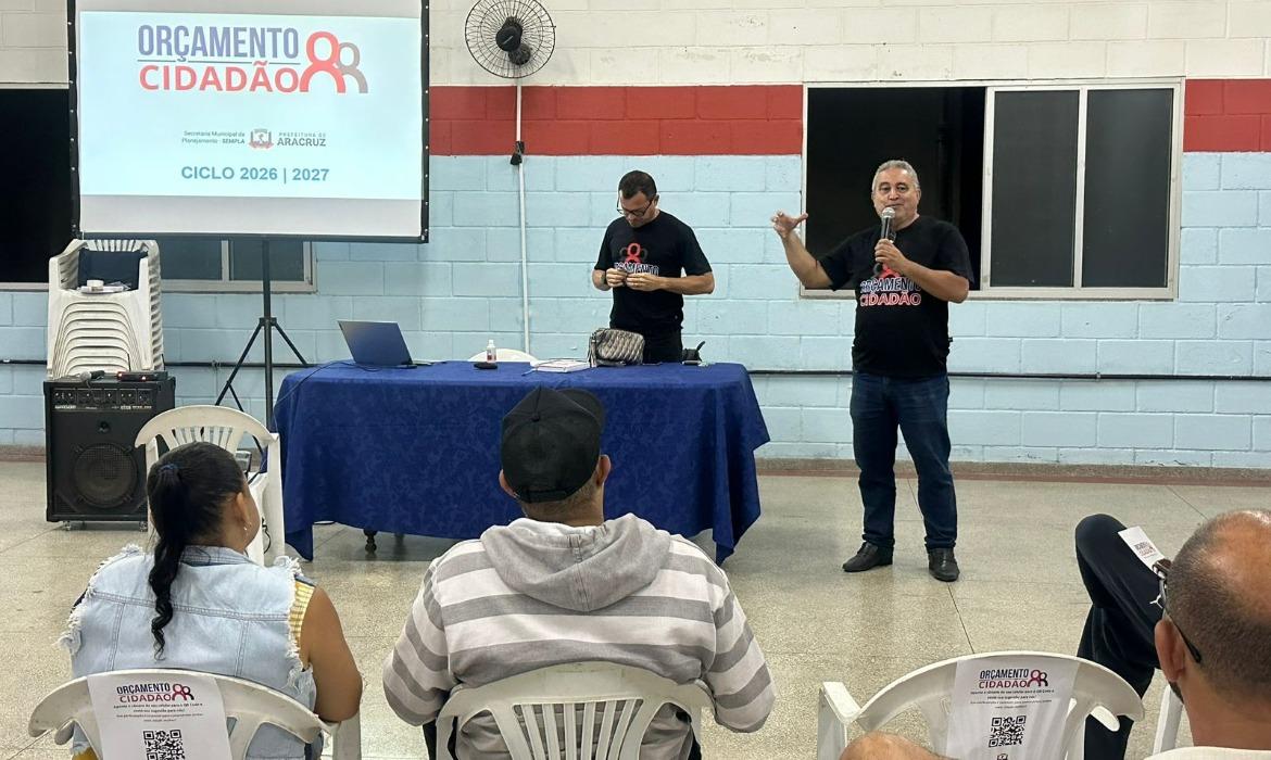 Planejamento dá início ao ciclo do Orçamento Cidadão e já reuniu mais de 100 participantes nas primeiras audiências