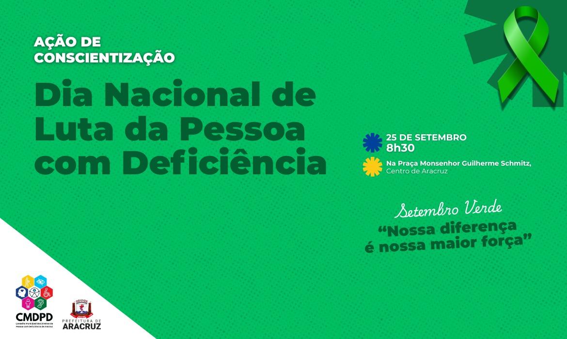 Ação de conscientização sobre direitos das pessoas com deficiência vai acontecer no próximo dia 25