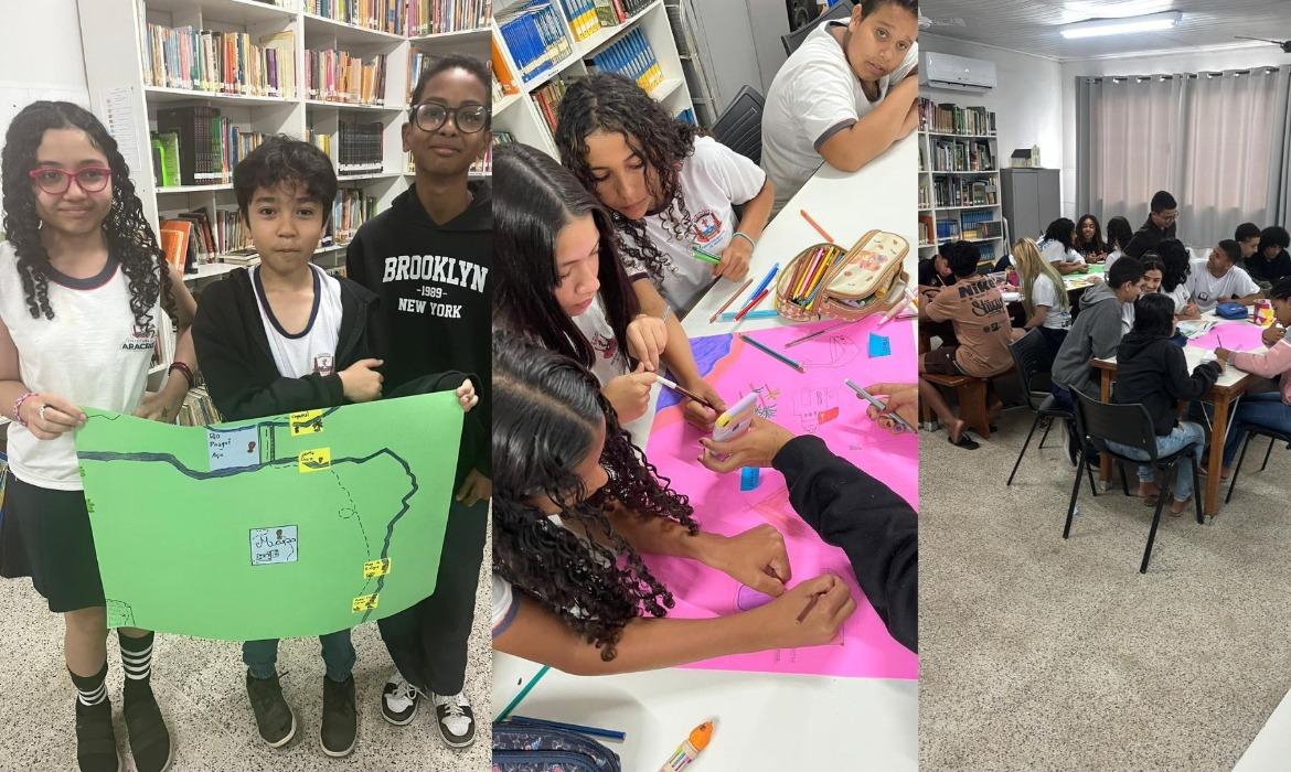 Oficina “Meu Território, Minhas Oportunidades” estimula a criatividade, o senso de pertencimento e o protagonismo juvenil em estudantes da Emef Santa Cruz