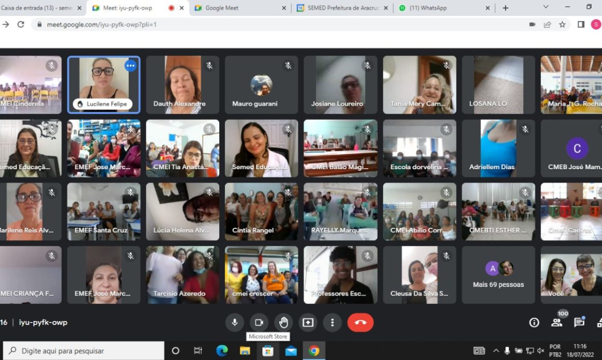 Educação oferece formação para profissionais administrativos das escolas municipais e do setor de Transporte Escolar