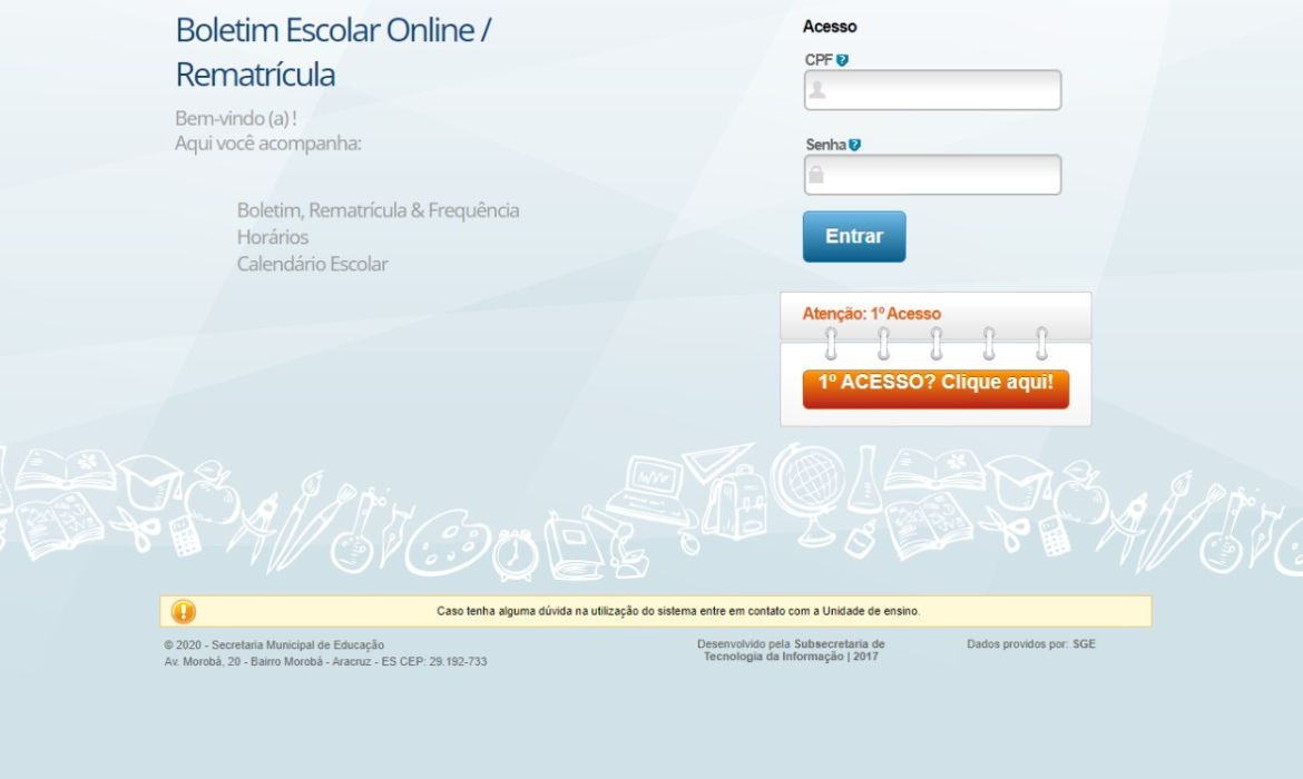 Pais ou responsáveis já podem acompanhar o desenvolvimento escolar por meio do Portal do Aluno