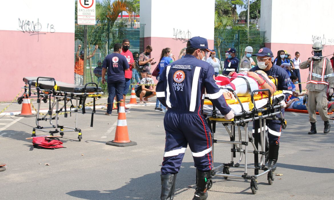 Prefeitura, Corpo de Bombeiros de Aracruz e SAMU promovem simulado de incidentes com múltiplas vítimas