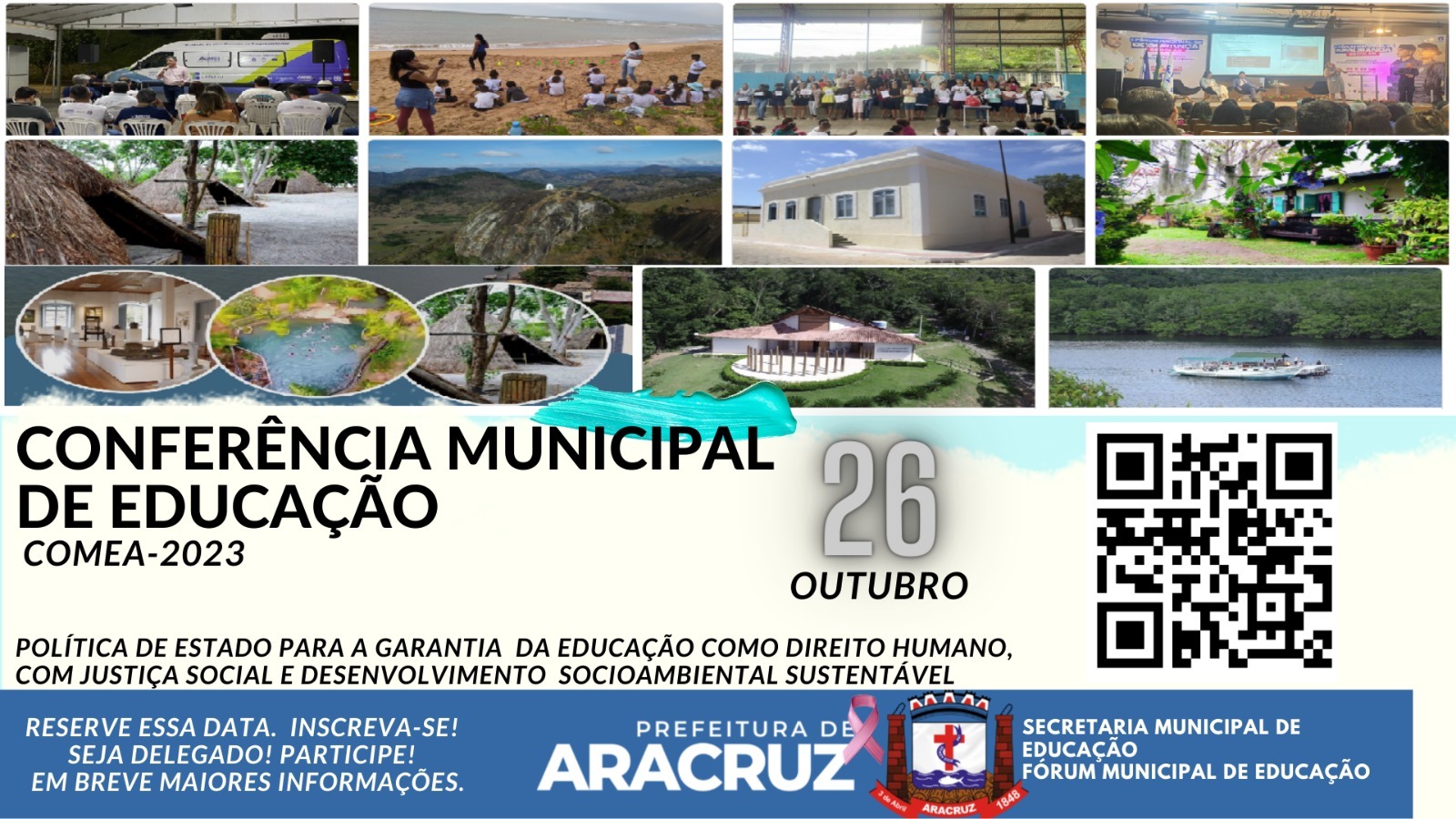 Conferência Municipal de Educação de Aracruz (COMEA-2023) acontece nesta quinta-feira (26)