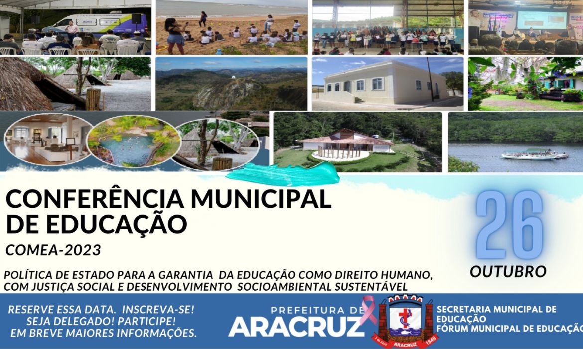 Inscrições para a Conferência Municipal de Educação (COMEA2023) se iniciam nesta segunda-feira (16)