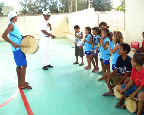 Primeira Oficina de Banda de Congo Mirim em Jacupemba